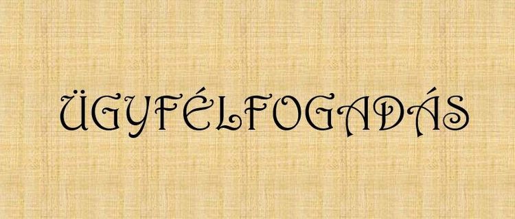 Titkársági ügyfélfogadás